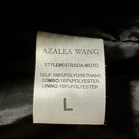 Azalea Wang Estrada moto jacket size large, EUC 🌙 Vegan leather ⭐️ Gorgeous! - Picture 4 of 5